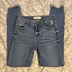 HIDDEN Blue Ankle Cropped Jeans